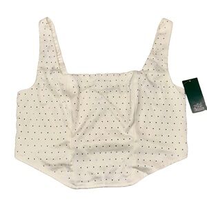 🆕 Wild Fable Rhinestone Crop Top | Corset Style | Square Neck